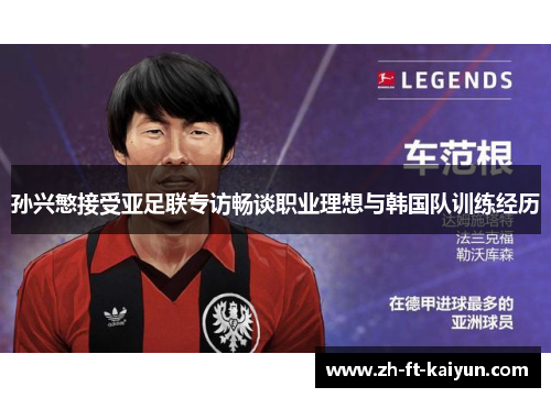 孙兴慜接受亚足联专访畅谈职业理想与韩国队训练经历
